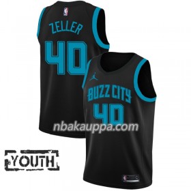 Charlotte Hornets Cody Zeller 40 2018-19 Jordan Brand City Edition Musta Pelipaidat Swingman - Lasten